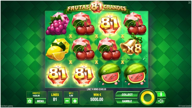 81 Frutas Grandes – Game Features
